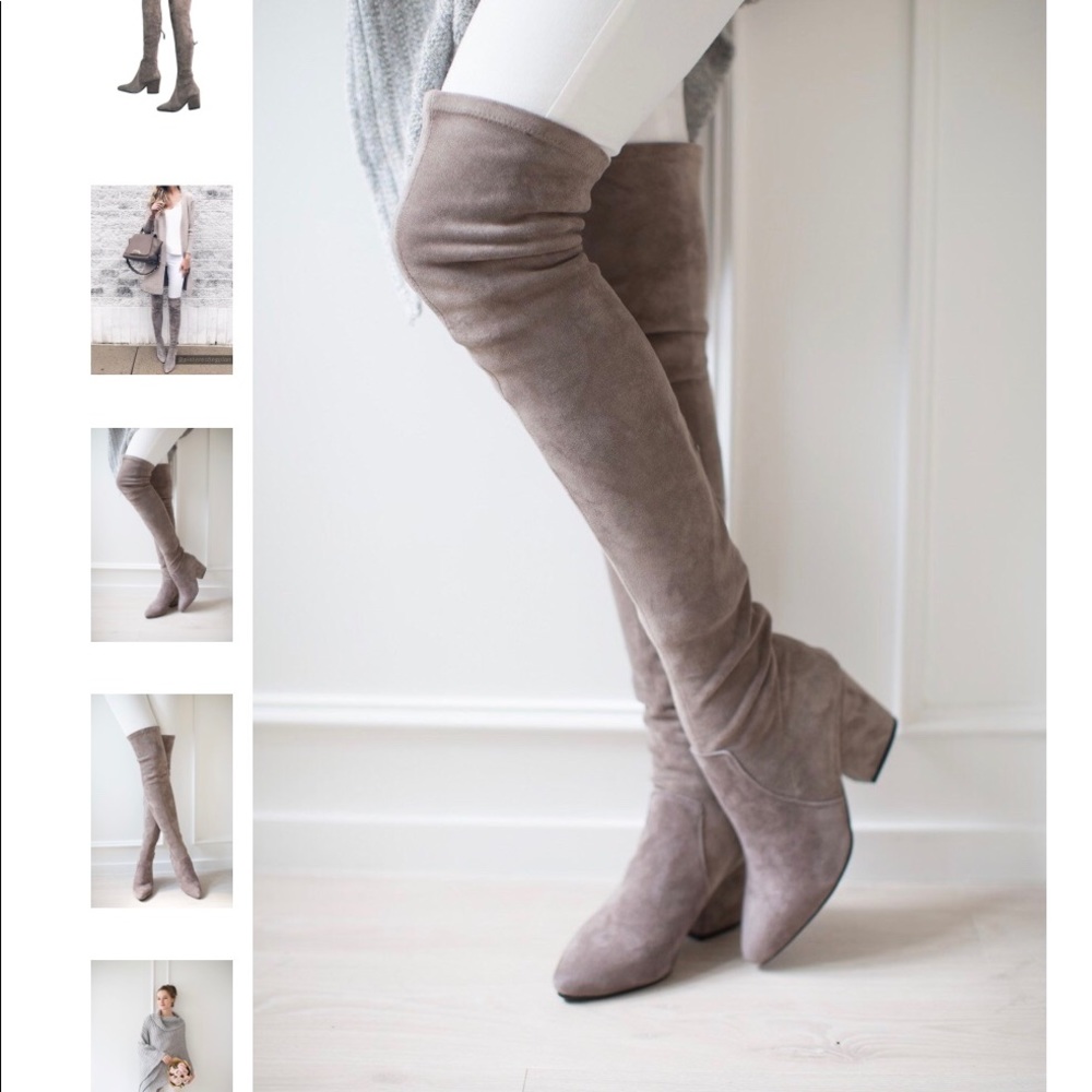 Stretch over the knee new without box boots